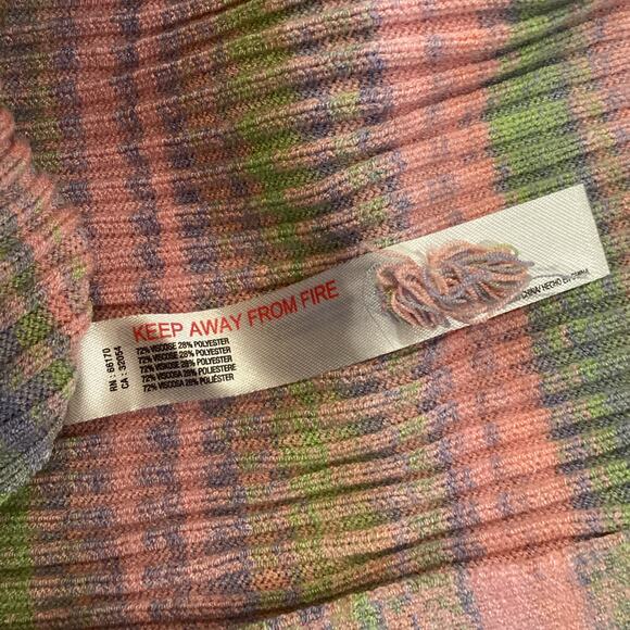 Daily Practice by Anthropologie Ribbed long sleeve stripe Sweater midi Dress S - Picture 9 of 12